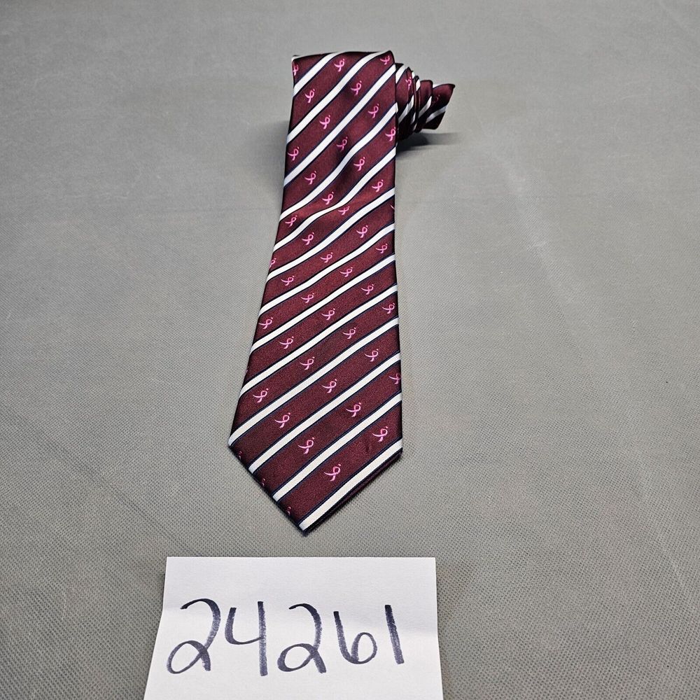 Susan G Komen For The Cure Knotes‎ For Hope Breast Cancer Awareness Tie 59" - Picture 3 of 11